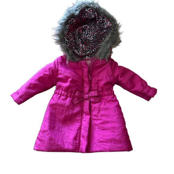 Our Generation Pink Doll Jacket Hooded Full Zip Faux Fur - Picture 1 of 5
